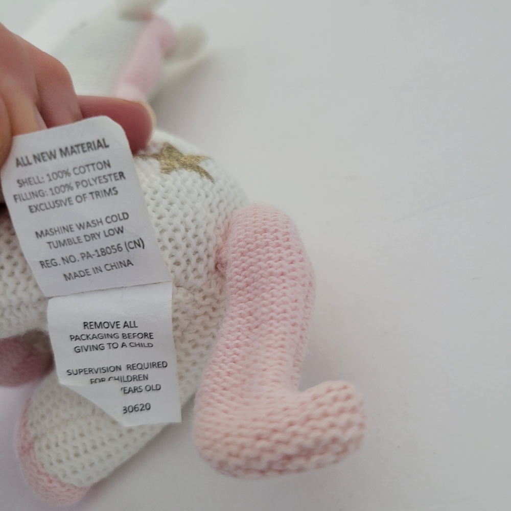 Mudpie Knit Unicorn Rattle - Picture 6 of 7